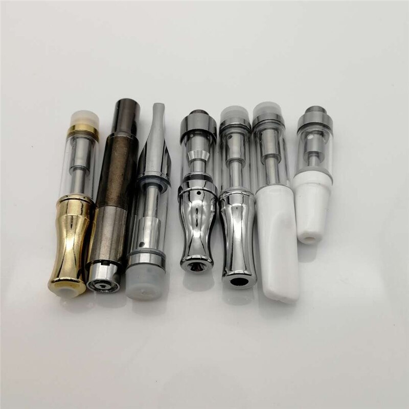 5pcs Clearance Cartridge Tank Vape CBD Thick Oil 510 Tank Ceramic/Cottion Coil Pyrex Glass Atomizer CE3 92A3 CC-ell Vaporizer: random / 10pcs