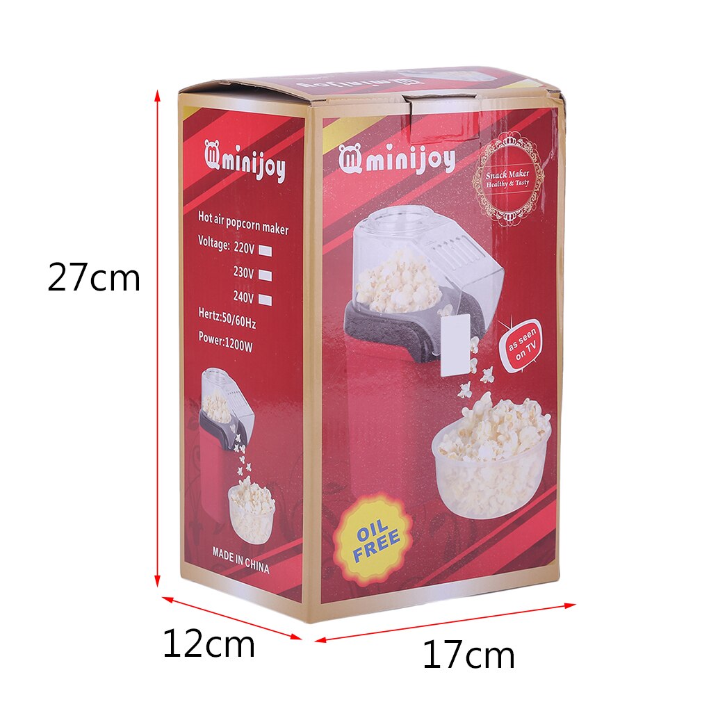 Mini Household Electric Magic Popcorn Maker DIY Popcorn Machine Home Use For Children Kids Great 1200w