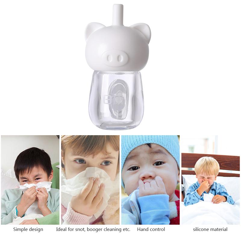 1pc Baby Silikon Nasensauger Neugeborenen Rotz Sauger Anti-Rückfluss Manuellen Werkzeug Für Rotz Booger Reinigung Zufällige Farbe