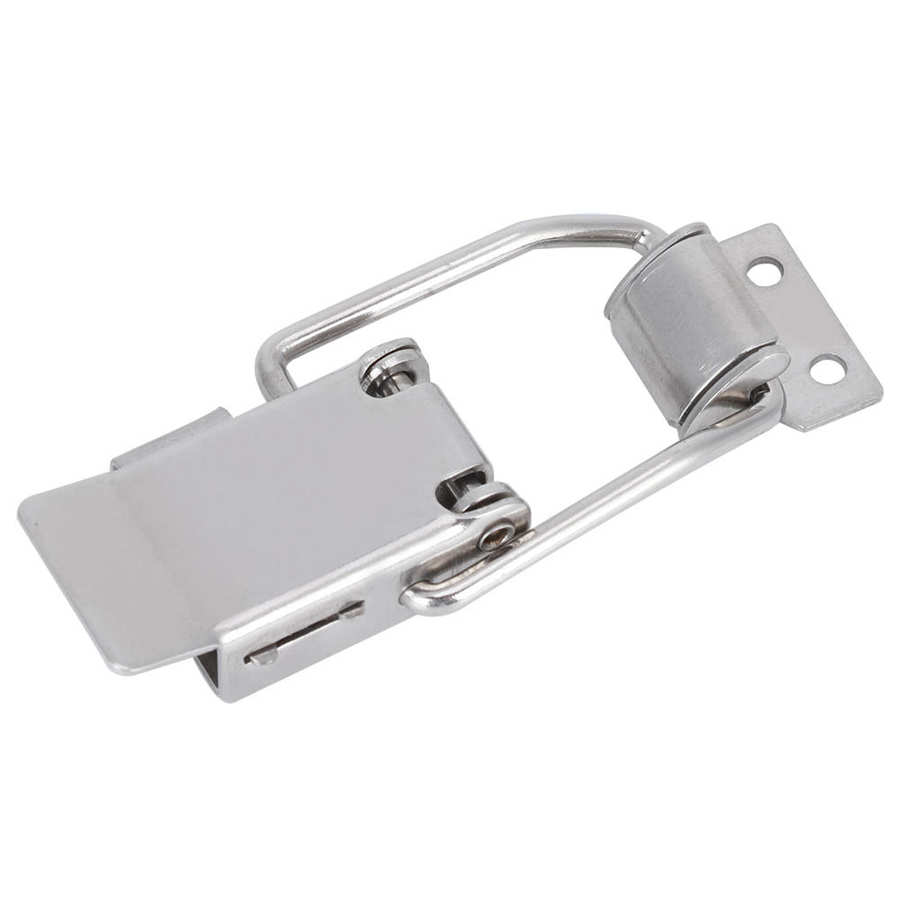 Cabinet Lock Hasp Spring Loaded Latch Catch Toggle Stainless Steel Lock Hasp Insurance Tool Box Buckle