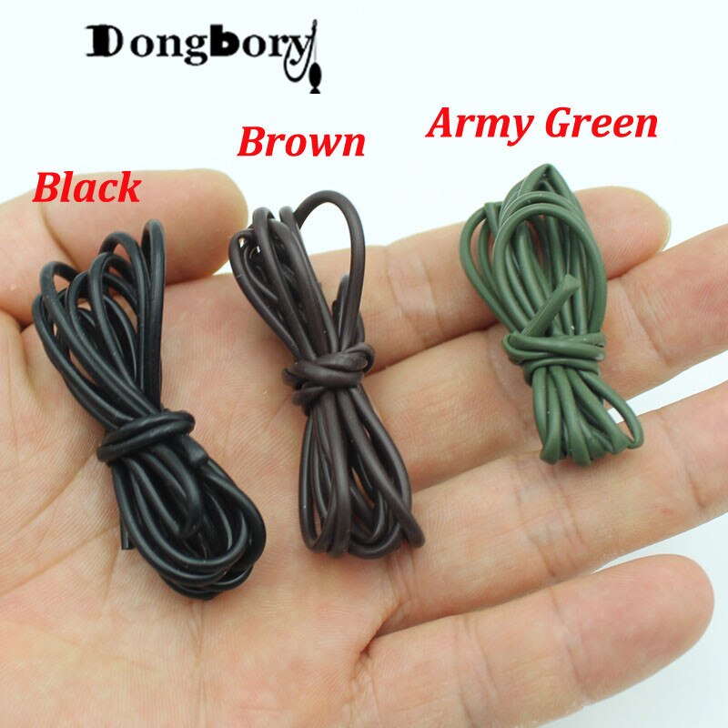 3PCS Silicone Rig Tube Tubing Carp Fishing Hair Rig Heli Rig Material Carp Fishing Accessories Tackle Rubber Sleeve Stop