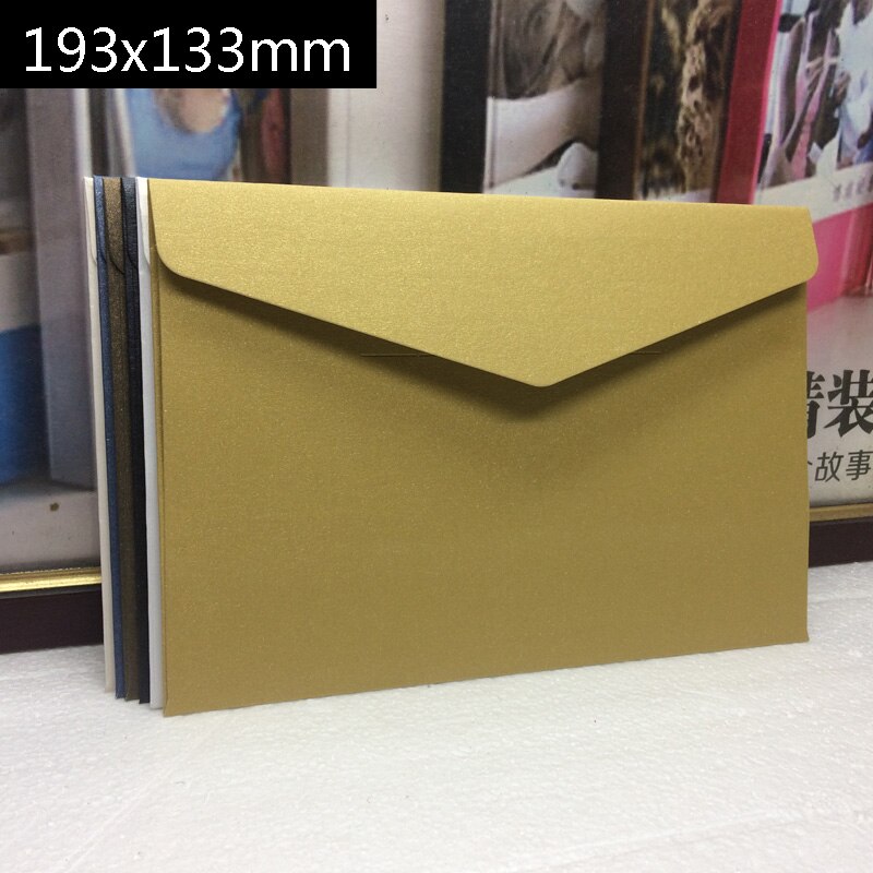 40pcs/pack Western Envelopes Vintage 250gsm Pearl Paper Business, Wedding, Party, Anniversity Envelopes 193mmX133mm