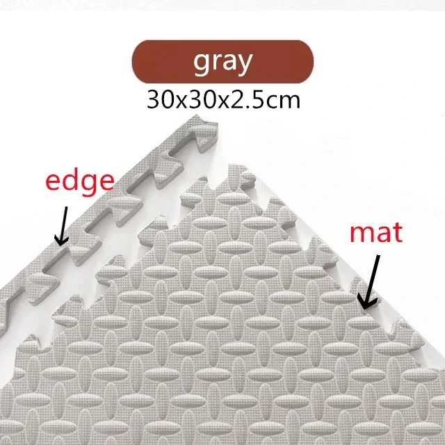 2.5Cm Dikke Baby Puzzel Matten Speelkleed Kids Grijpende Tegels Speelgoed Tapijt Zachte Klimmen Pad Eva Woonkamer Tatami spelen Matten: violet