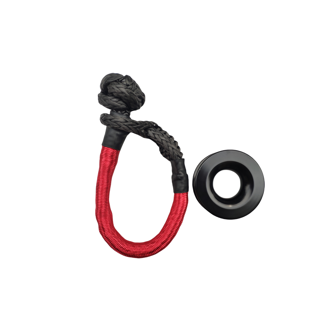 Cabrestante sintético de resistencia a la rotura, grillete suave con anillo de recuperación, actualización de 20 toneladas, 38.000 libras