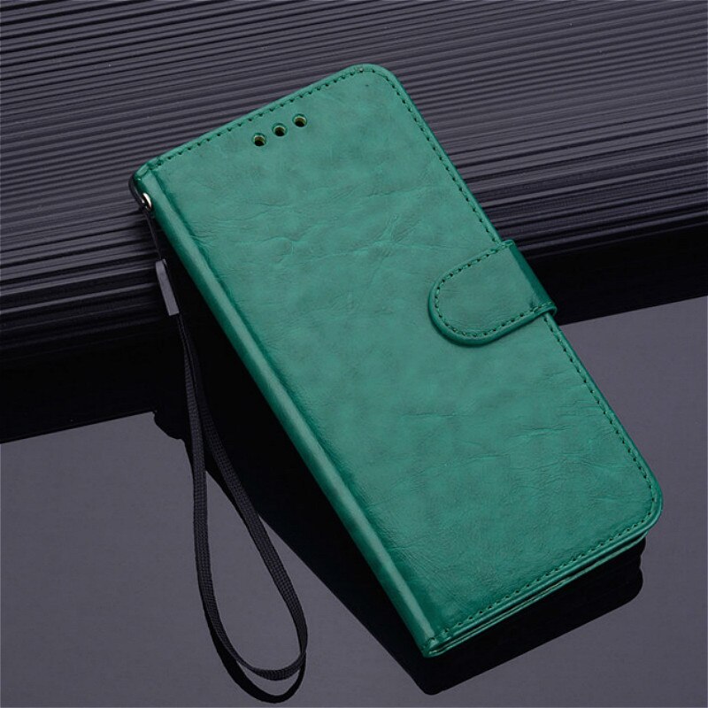 Leather Flip Case For Samsung Galaxy J1 Case J120 SM-J120F/ds Flip Case For Samsung J1 6 J120F Phone Case Coque Funda: Dark Green