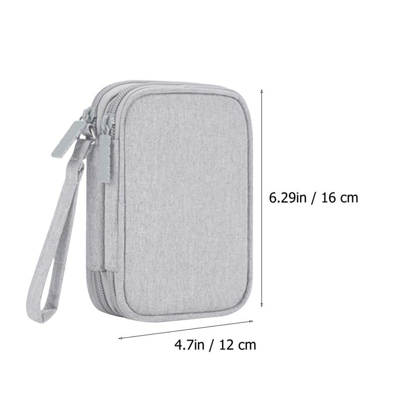 1 pc multiuso fone de ouvido recipiente saco de armazenamento do telefone móvel