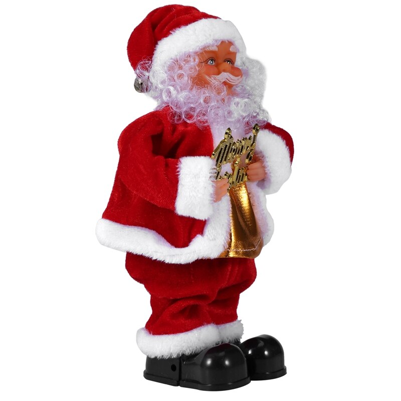 Joulu sähköinen kirje kortti joulupukki laulu tanssi nukke lelu vuosi lapsille lelu navidad joulukoristeita