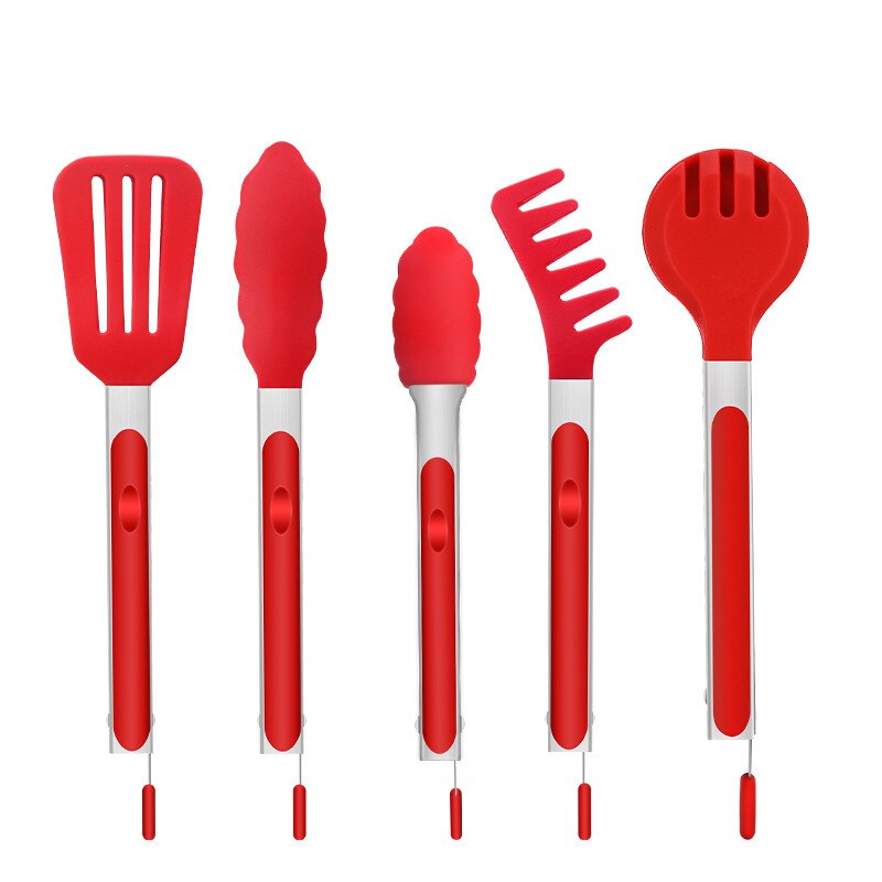 Food Clip Silicone Home Restaurant Buffet Baking Pot Barbecue Fried Steak Spaghetti Stainless Steel Food Clip
