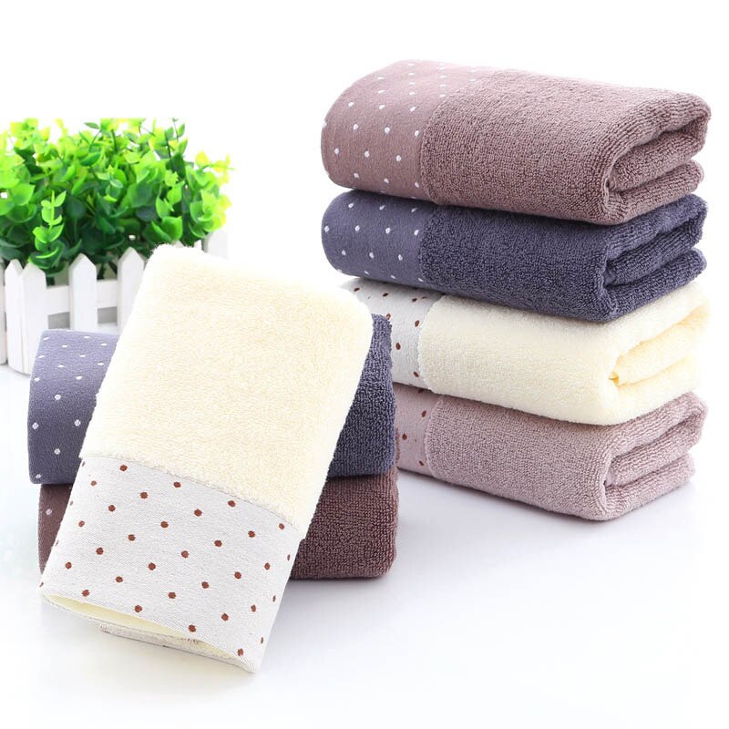 Wzór punktowy ręcznik akcesoria łazienkowe zgredek ręczniki dla dorosłych miękka bawełniana prezent ręcznik 34*74cm 1 PC domowe sprzęty czyszczące