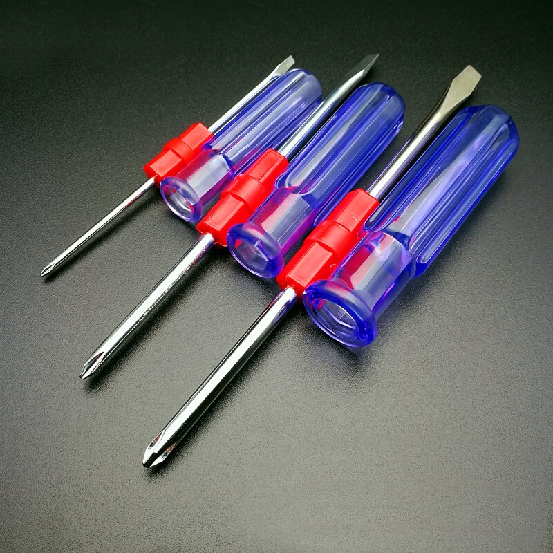 Destornillador de doble uso para el hogar, cabezal ranurado telescópico cruzado, herramientas de destornillador intercambiables, novedad