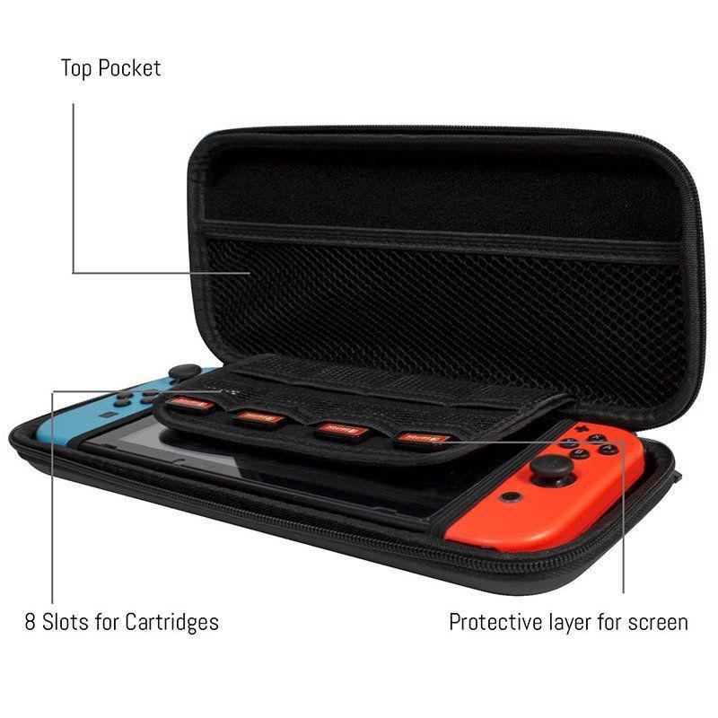 EastVita EVA Hard Shell Protective Bag For NS Accessories Travel Carrying Storage Pouch bag Case for Nintend Switch Console r60