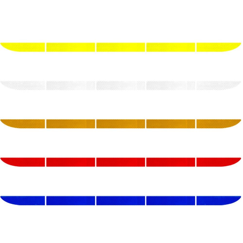 5pcs Anti-collision Car Reflective Sticker Auto Trunk Warning Strip Nano Tape For Driving Safety Luminous Car-styling Tapes