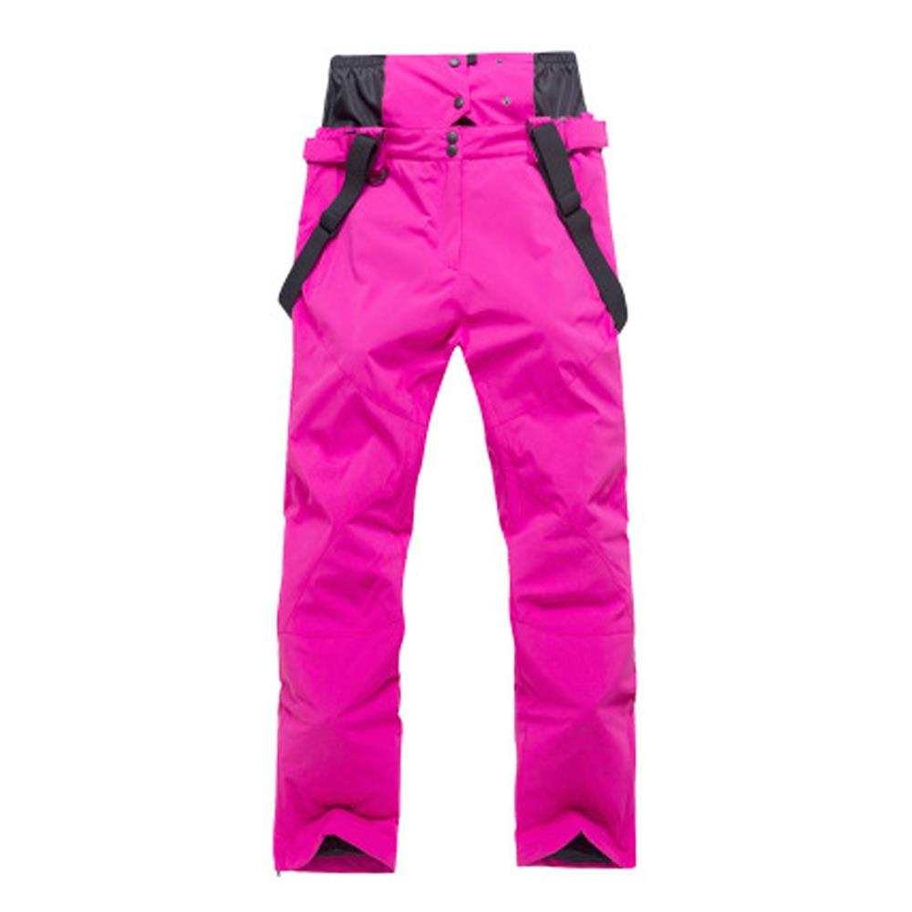 Ski Pants Sweatpants UV Protection Snowboard Game Cotton 3 Color Windproof Anti Fog Disassemble Freely Waterproof: Rood / XXL