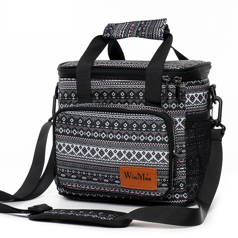 Winmax Isolierte Mittagessen Tasche Große Kapazität Mehrweg Mittagessen Kasten Tasche Arbeit Schule Tragbare Kühltasche mit Abnehmbaren Schulter Gurt: XWI3-Y20
