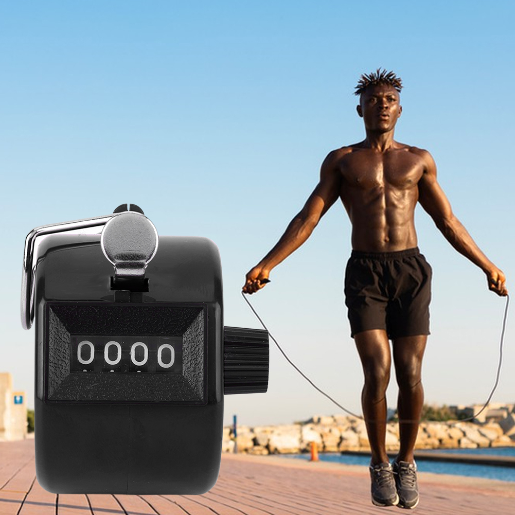 Compteur de pointage à 4 chiffres, comptage du nombre, compteur ClUNICEF, compteur manuel pour compter le golf et la pêche