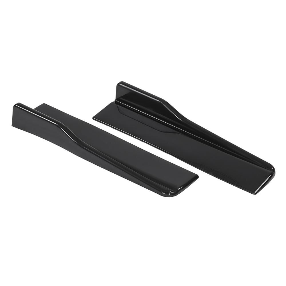 Pair of Universal Car Side Skirt Cover Trim Rocker Splitters Winglet Wings Anti-scratch (Short) fit for car sedan