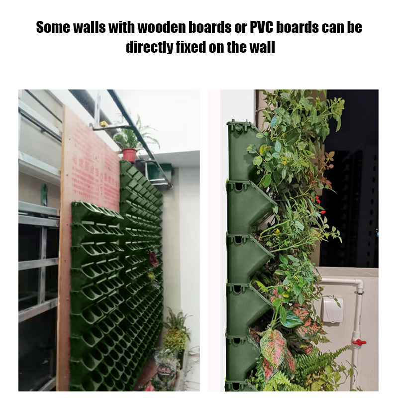 Macetas colgantes para plantas de autorriego, 4 piezas, con bolsillos para colgar en la pared, para decoración del hogar, la Oficina y el jardín