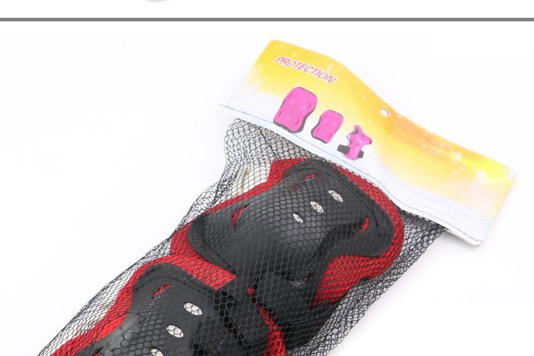 Protezioni per il polso del gomito del ginocchio da equitazione per motociclette 6 pezzi Set protezioni per gambe in scatola ad alta elasticità per alpinismo all'aperto per biciclette