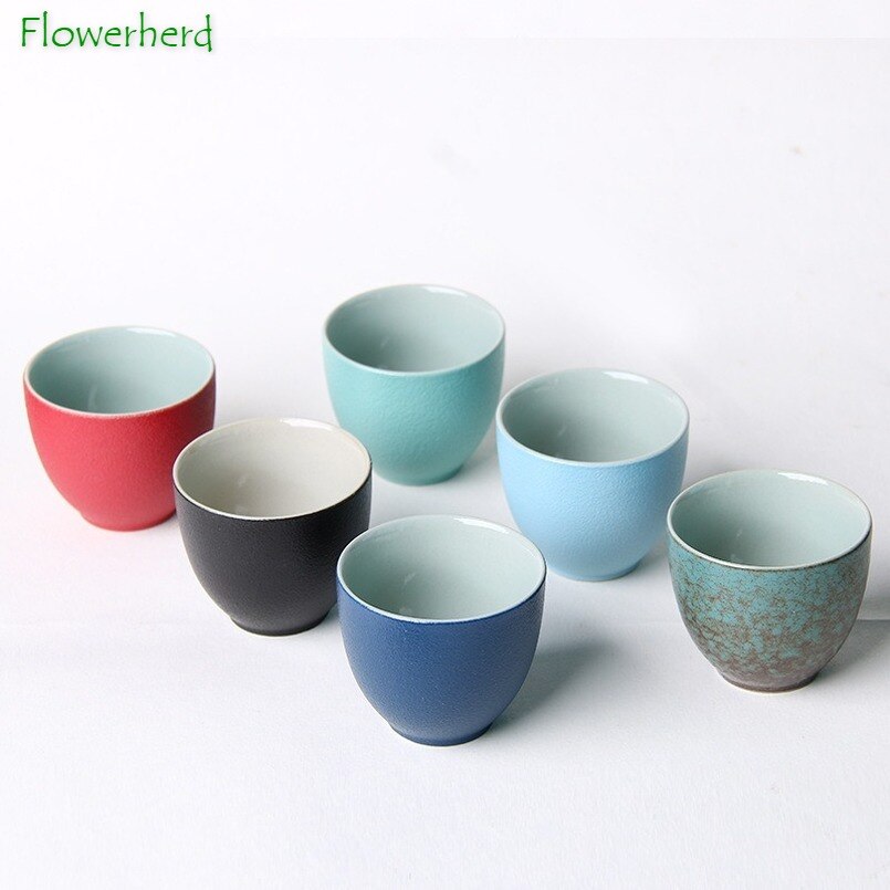 Ceramic Porcelain Tea Cup Teaware Kung Fu Tea Set Teacup Japanese Kiln Changed Tea Cup Set Tea Set Cup Kungfu Tea Set