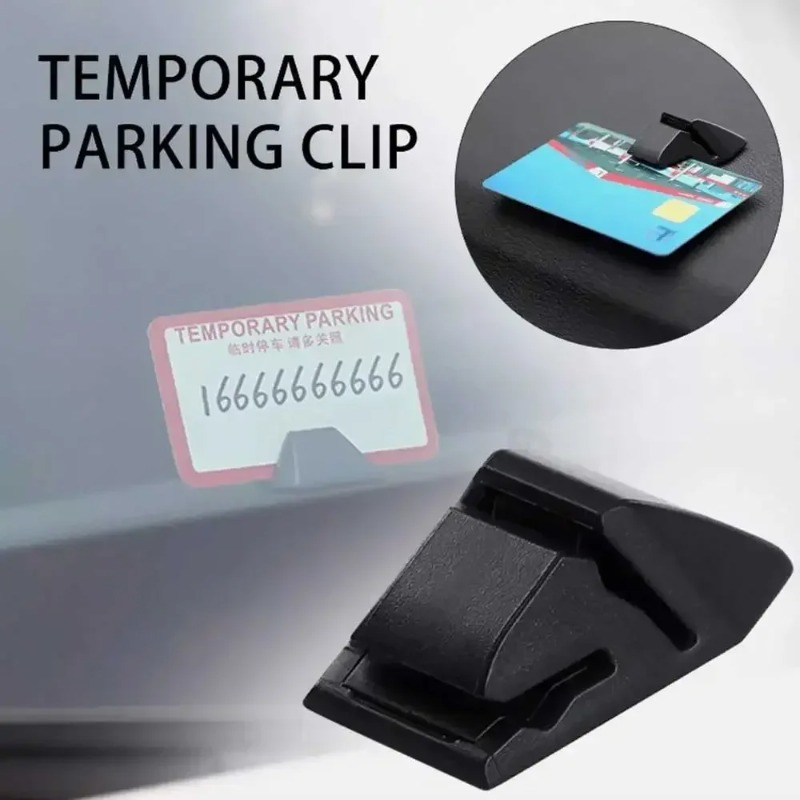 Multifunctionele autokaartklem Parkeerkaart Vaste houder Clip Auto-accessoires Tijdelijke parkeerkaart Tickethouder Auto-interieur