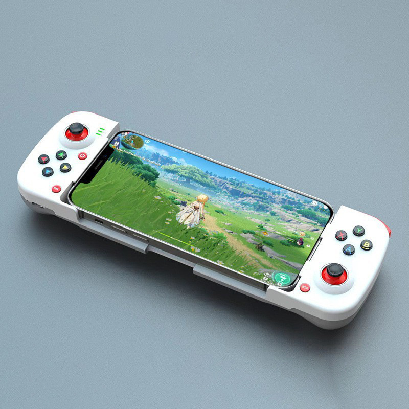 D3 gamepad mobile phone controller with expandable game controller support for Android/iOS/Hongmeng mobile phone game controller: WHITE