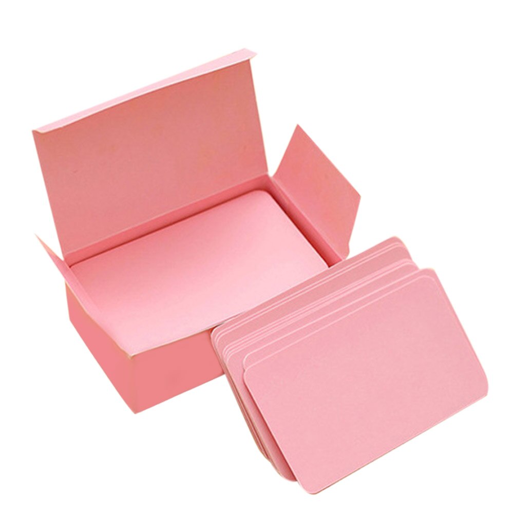 1 Box Thickened Blank Cards Business Cards Message Card Sticky Note Set DIY Graffiti Small Card Notepad School Office Supplies