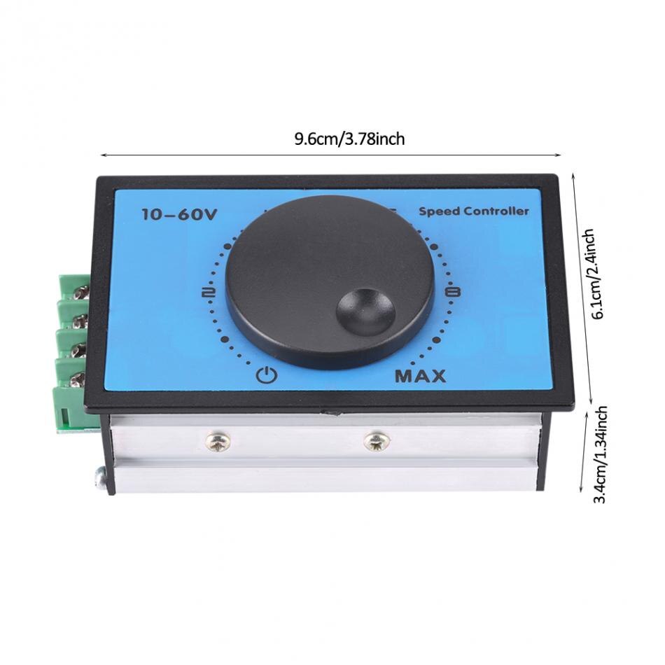 20A 10-60V 12V 24V 36V 48V PWM DC Motor Speed Controller Regulator Switch Module