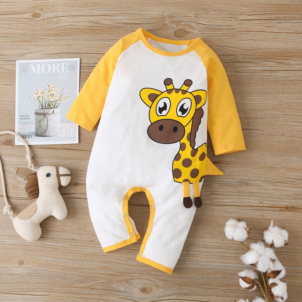 Baby Kleidung ropa Strampler комбинезон детский Neugeborenen Baby Jungen Mädchen Cartoon Warme Lange Hülse Overall Freies Schiff