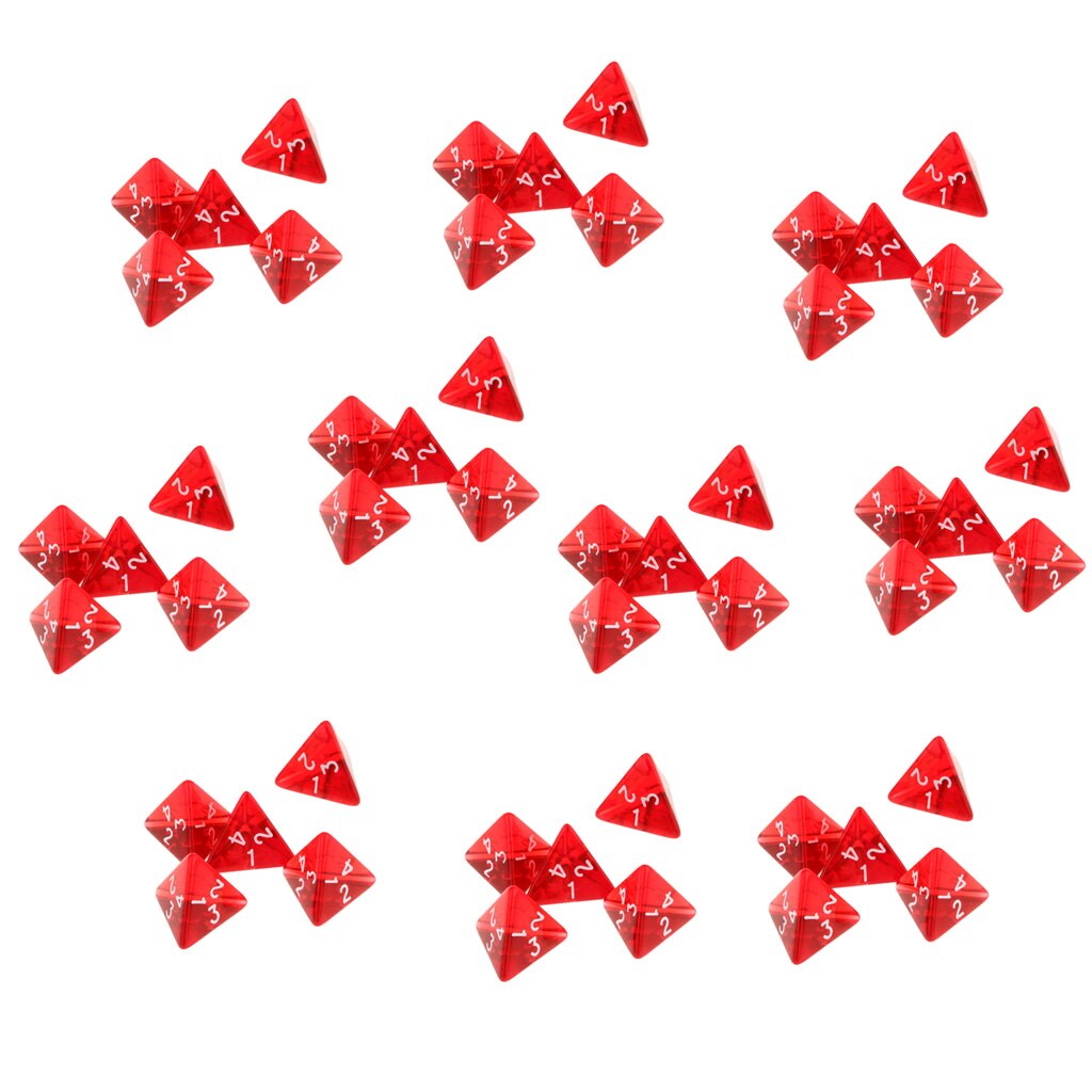 Pak Van 50 Stuks Gem Multi-Zijdige Dobbelstenen Polyhedral Dobbelstenen Set D4 D & D Trpg Cup Games