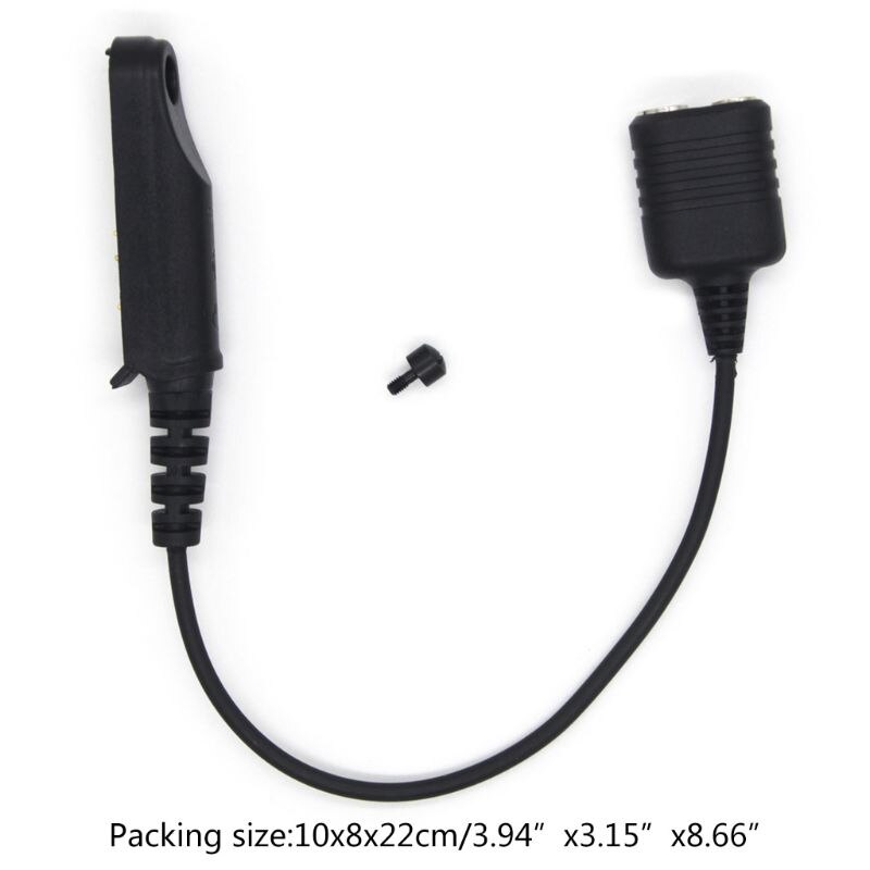 Adapter Cable Baofeng UV-9R Plus UV-XR Waterproof to 2 Pin Suitable for UV-5R UV-82 UV-S9 Walkie Talkie Headset Speaker
