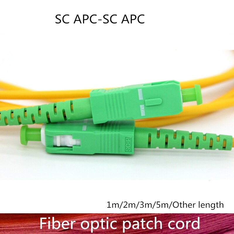 SC/APC-SC/APC Fiber Optic Patch Cord Cable SC-SC 1/3/5/10/20/30M Jumper Single Mode Simplex 2.0mm Optical Fibra