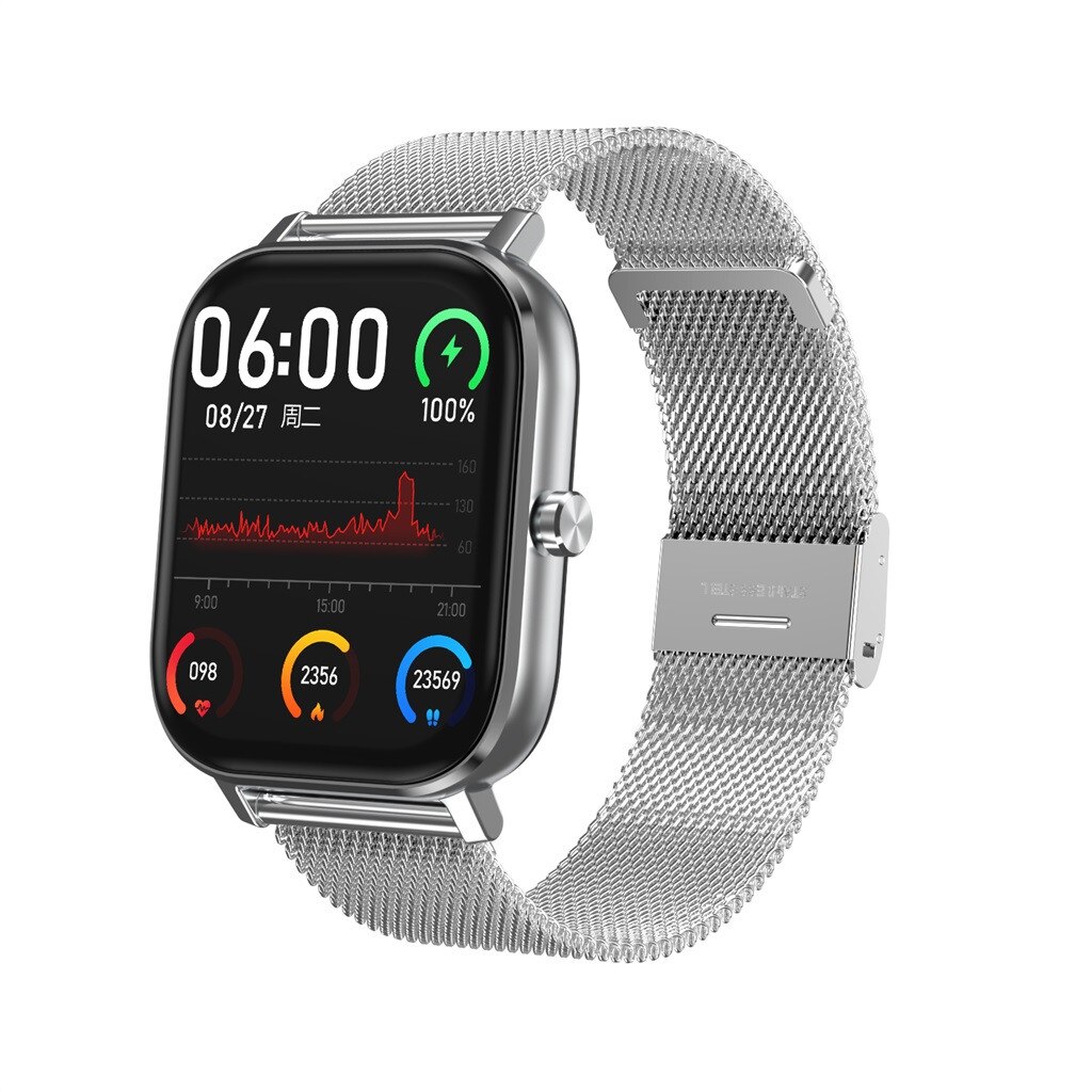 DT35 Smartwatch Ecg Hartslag Bloeddruk 1.54Inch Bluetooth Call IP67 Waterdichte Sport Smart Horloge Armband: E