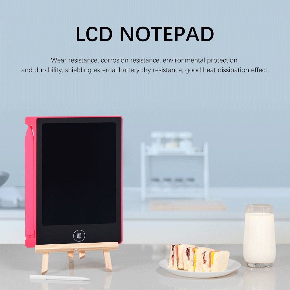 Mini magnetisk tavle tavle 4.4 tommer elektronisk tavle til børn lcd skrive notesbog flipover tegning flipover tablet