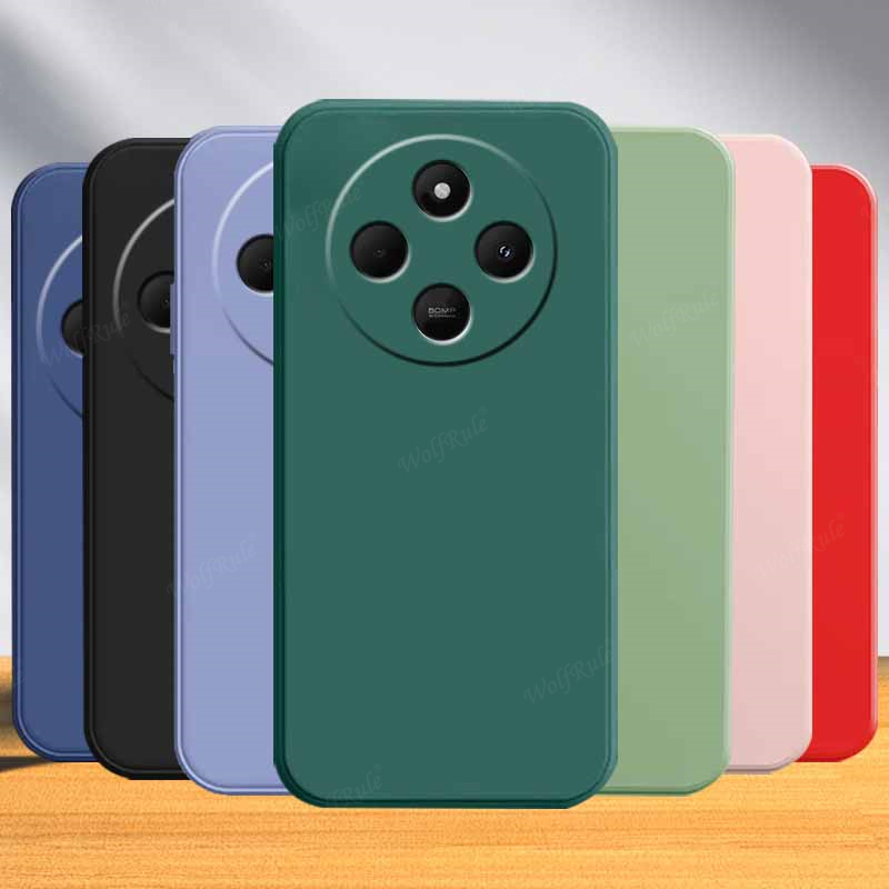 Para Redmi 14C Funda Xiaomi Redmi 14C Capas silicona líquida a prueba de golpes parachoques trasero TPU Funda suave Redmi 14C 13C 12C Funda