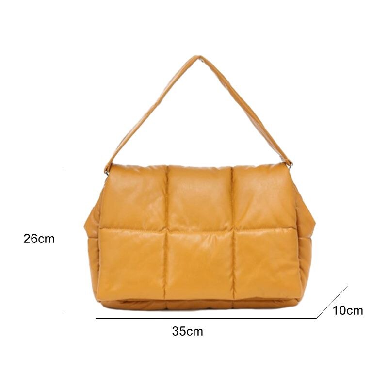 Gewatteerde spons zachte groene tas dames puff casual ruimte bale dons veren gewatteerde crossbodytas voor dames ruimte katoen