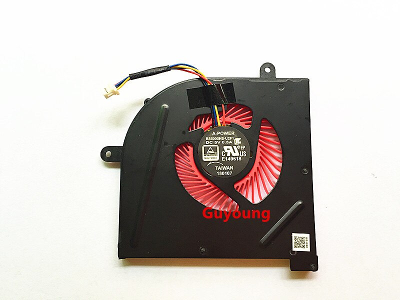 Laptop cpu koelventilator voor MSI GS63VR MS-17B1 17B2 16K2 16K3 GS73 GS62 Stealth Pro CPU GPU KOELER FAN: CPU fan
