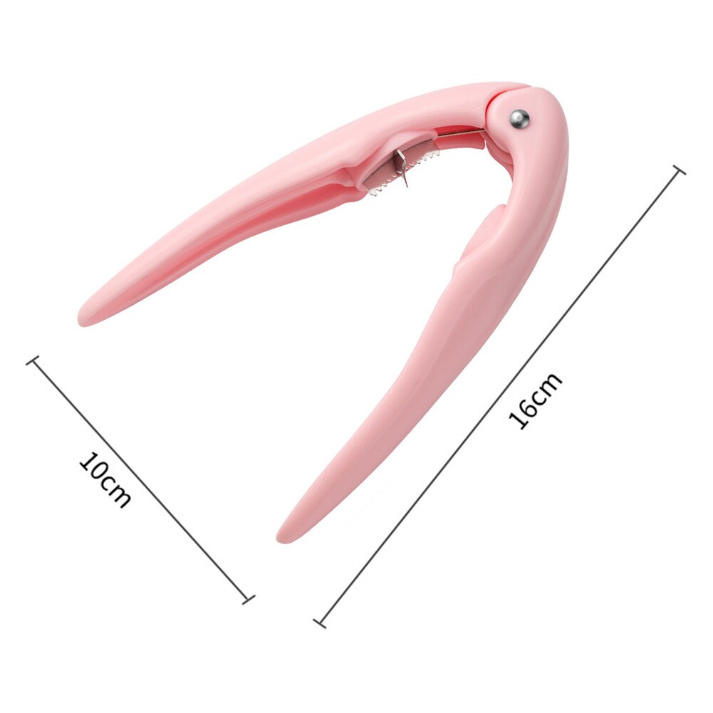 PP Chestnut Nuts Opener Clip Sheller Quick Nuts Stainless Steel Cracker Walnut Opening Tools Practical Gadgets: Pink