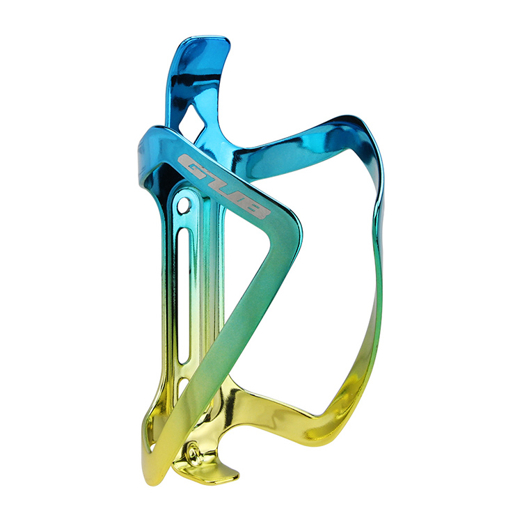 GUB-soporte para botella de agua de bicicleta, de aleación de Color Aluminio, botella para agua y bebidas: Blue-golden