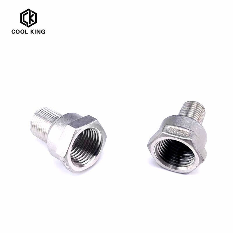 CK DN8-DN50 SS304 Edelstahl Rohr passend zu 1/4 ”3/8" 1/2 "3/4" 1 "1-1/4" 1-1/2 "2” BSP Männlich zu Weiblich Gewinde Schlauch Anschluss
