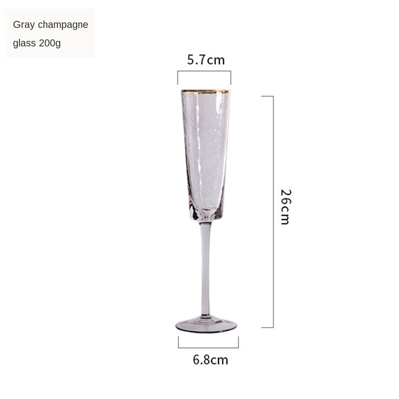 Large Capacity Crystal Glass Cup Small Wine Glass Champagne Cup European-style Tall Transparent Wine Glass Cup LD548: color8