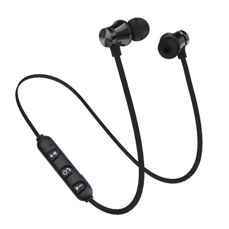 Bluetooth Headset Handfree Earbud with Mic Magnetic Wireless Bluetooth 4.1 Earphone Sport Earphone for Xiaomi Iphone Android Ios: Black