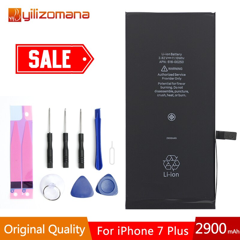 YILOZOMANA Original Capacity Phone Battery For iPhone X 7 / 7 Plus 8 / 8 Plus Replacement Batteries Free Tools Retail Package: For iPhone 7 Plus