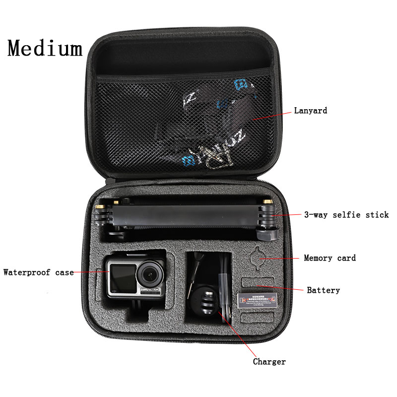 tragen Lagerung Tasche EVA Schutzhülle PU Kasten Für GoPro Held 9 8 7 6 5 Xiaomi YI 4K sjcam EKEN DJI Osmo Aktion Zubehör Kamera