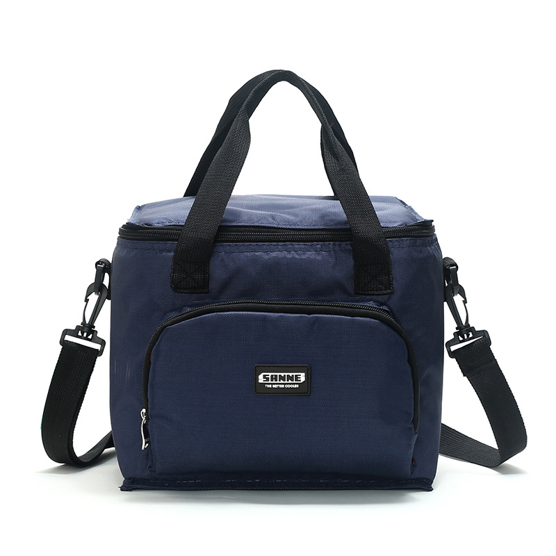 Oxford Double Layer Cooler Lunch Bag Printed Insulated Thermal Food Picnic Handbag Portable Shoulder Lunch Box Tote