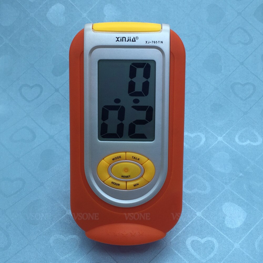 Russisch sprekende wekker lcd-scherm digitaal geel zwart en oranje