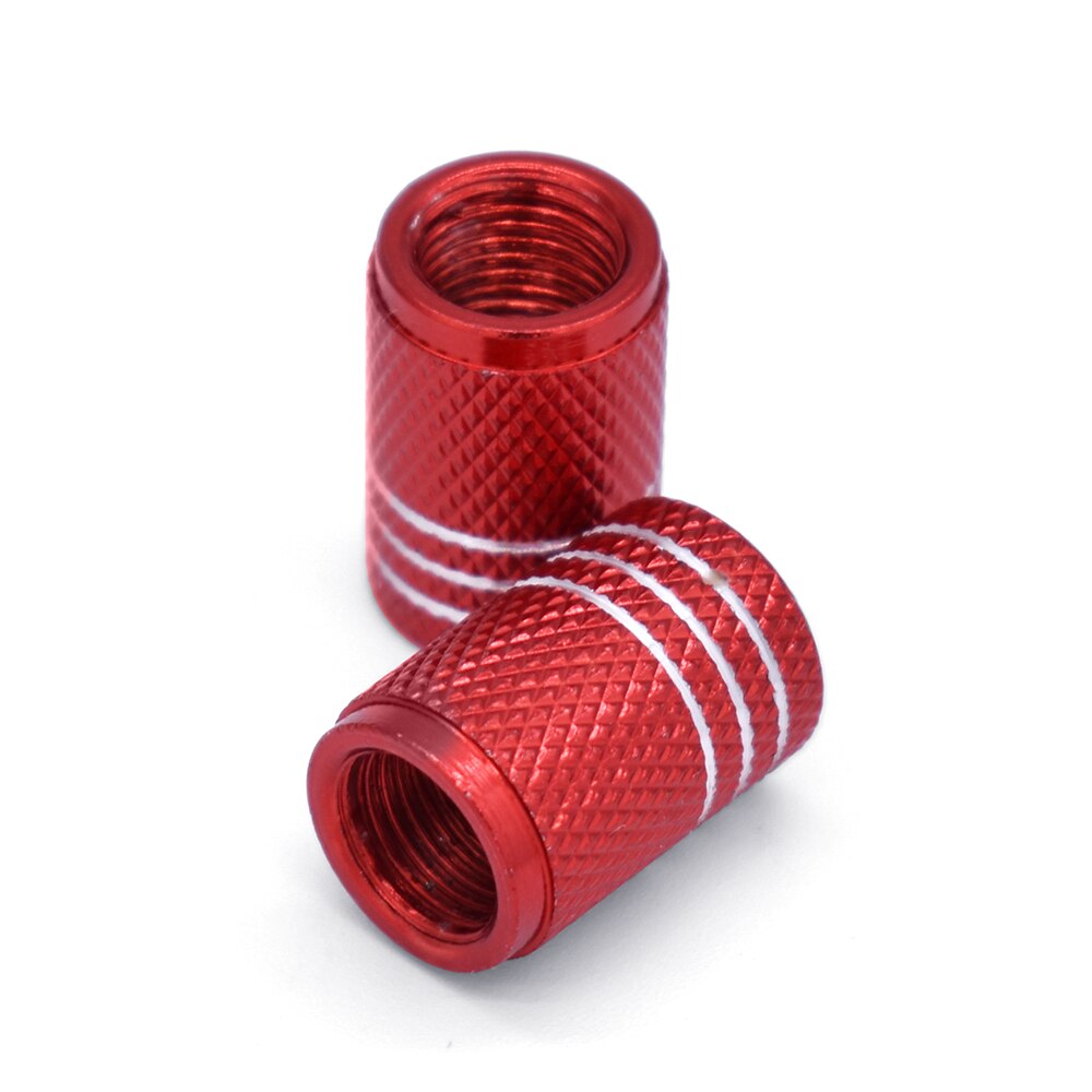 Motorfietsband velg luchtpoort afdekking bandventiel wielsteel aluminium dop voor honda  cb190r forza 300 cb400 sf cbr 650 r grom msx 125: 2 stuks rood