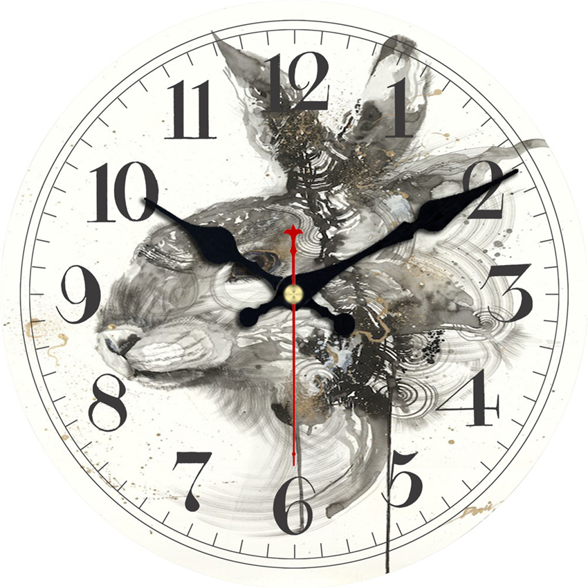 Klassieke Chinese Schilderen Wandklokken Stille Living Studeerkamer Kantoor Home Decor Art Creatieve Grote Klokken Geen Tikkende