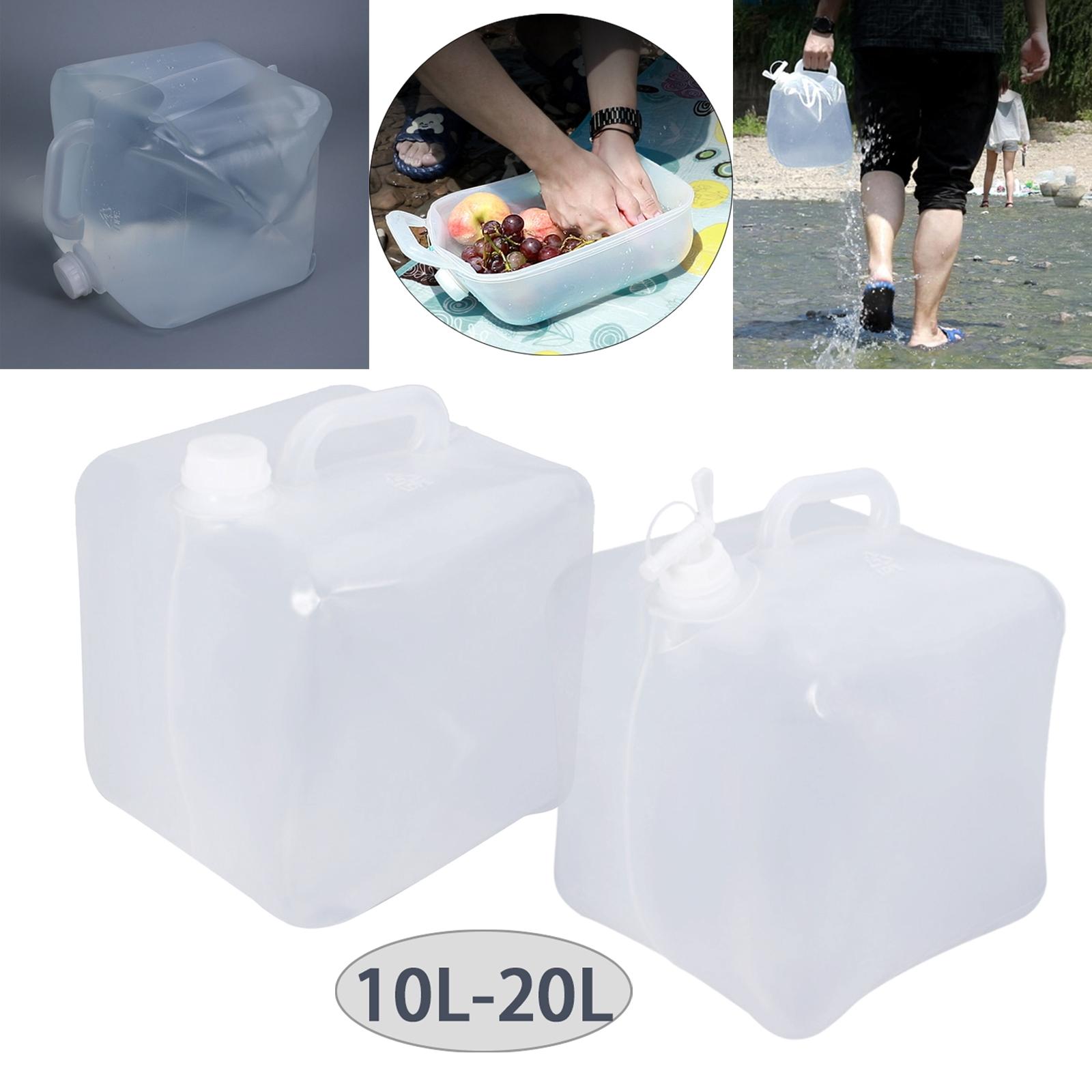 10/20L Collapsible Water Carrier Storage Container With Tap Camping Hiking