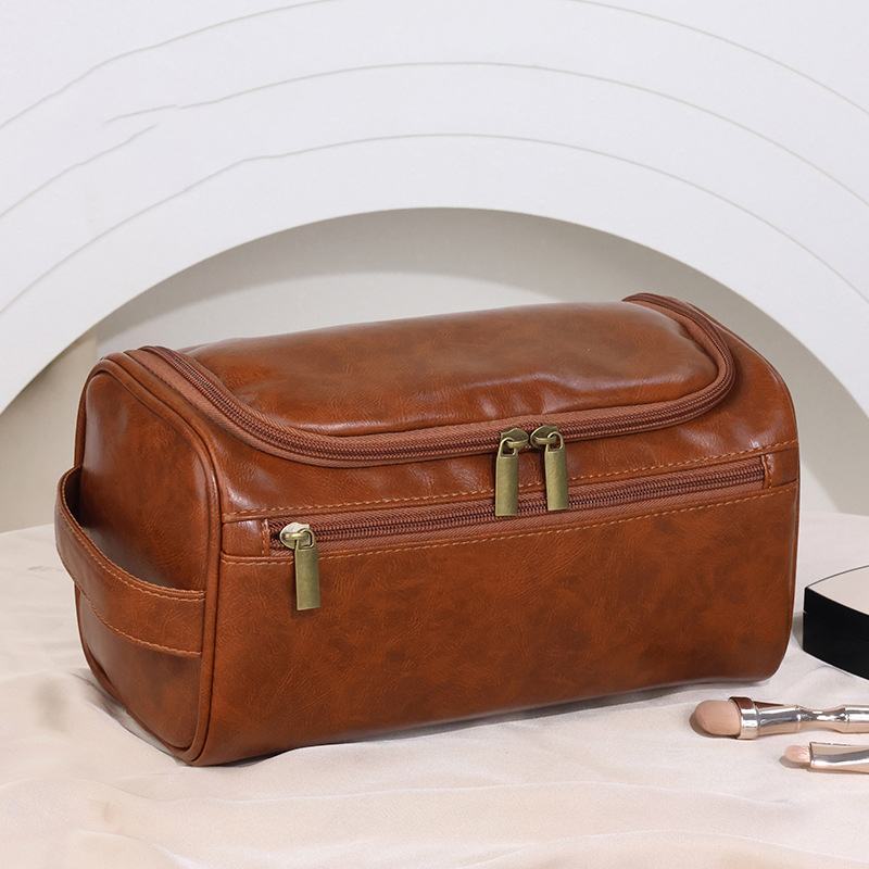 SEANATIVE Kosmetiktasche Aus Leder – Berner Sennenhund Design, 21,5x14,5x6,5 Cm – Reise-Make-up-Organizer SEANATIVE Kosmetiktasche Aus Leder – Berner Sennenhund Design, 21,5x14,5x6,5 Cm – Reise-Make-up-Organizer