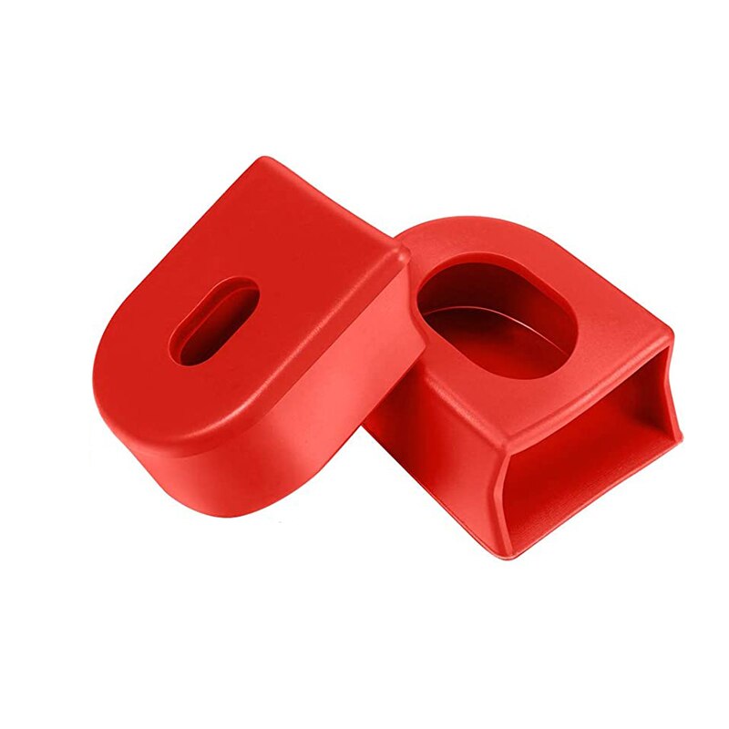 1Pair Bicycle Crank Arm Protector Cover Tear Resistance Silicone Road Bike Universal Crankset Protective Caps MTB Accessories: Red